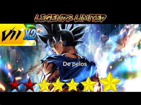 ojos plateados cabello brillante Goku ui Dragón ball legends YouTube