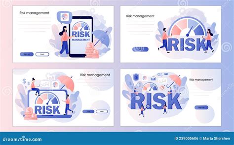 Risk Management Risk Assessment Risk Levels Knob Business Concept