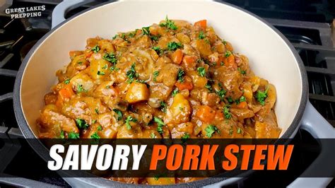 Savory Pork Stew Recipe Hearty Homestyle Stew With Pork And Root