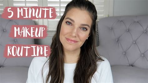 5 Minute Makeup Routine For Beginners Sarah Brithinee Youtube