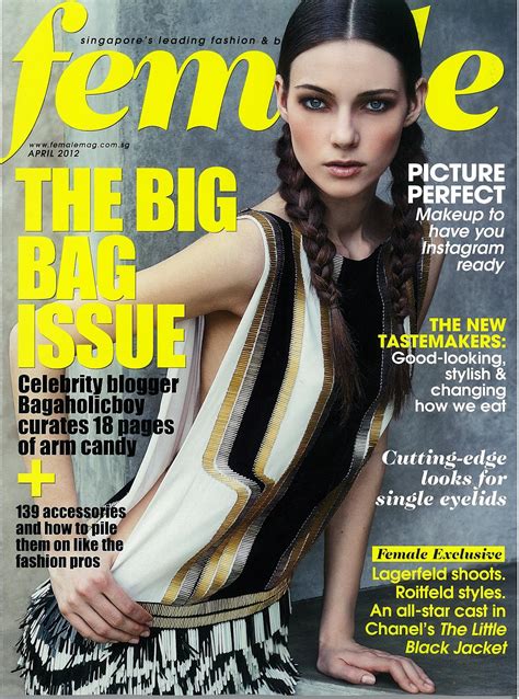 Julia Leonova For Female Magazine Cover Andy Fiord Models Blog