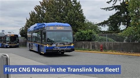 The First Novabus CNG Buses Translink S Fleet Translink 2023 2024