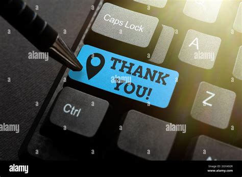 Sign Displaying Thank You Business Overview A Polite Expression Used