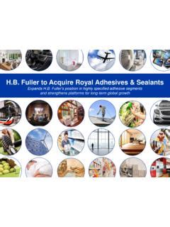 H.B. Fuller to Acquire Royal Adhesives & Sealants | Fuller to acquire ...