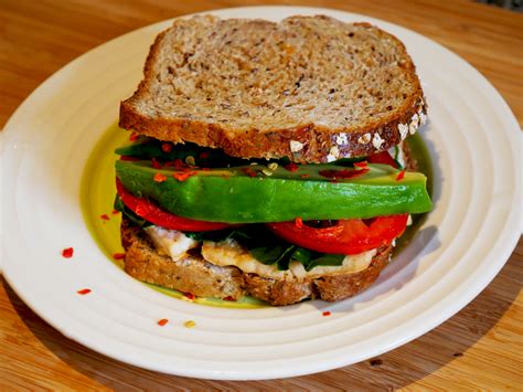 Tofu Breakfast Sandwich W Avocado Nutritious Delicious LottaVeg