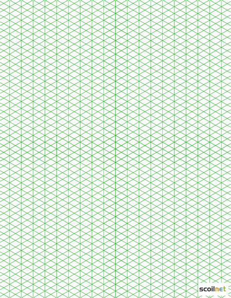 Isometric Triangular Graph Paper Green Download Printable Pdf Templateroller