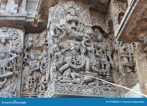 Varaha Avatar Of Vishnu Sculpture Inside Of Temple In Khajuraho Madhya