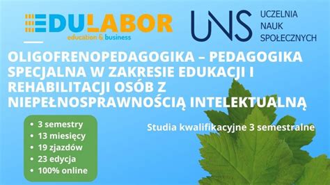 Oligofrenopedagogika Pedagogika Specjalna W Zakresie Edukacji I