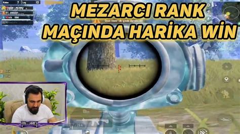 KAOS MEZARCI ENFES WİN FULL RUSH RANK MAÇI Kaos mezarcı pubg mobile