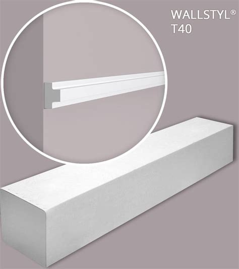 NMC T40 Box WALLSTYL Noel Marquet 1 Doos 50 Stukken Wandlijst Lijstwerk