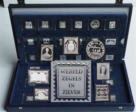 World - Collection "World Stamps in Silver" (complete 24 - Catawiki