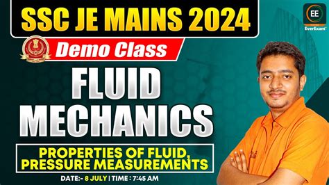 Ssc Je Mains Ssc Je Civil Engineering Demo Fluid Mechanics