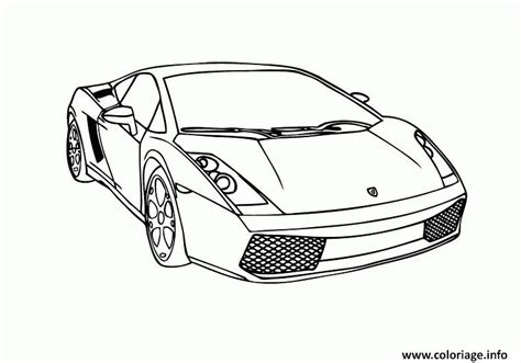 Coloriage Voitures Lamborghini Dessin Voiture De Course Imprimer