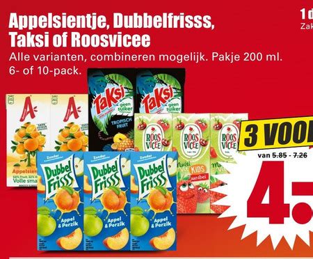 Dubbelfrisss Fruitdrank Folder Aanbieding Bij Dirk Details