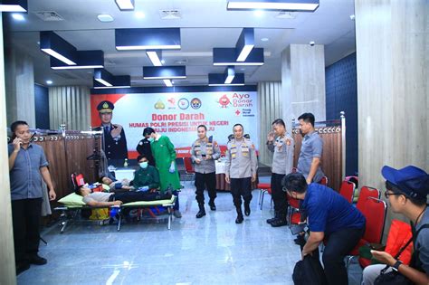 Rangkaian Peringatan Hut Ke Divisi Humas Polri Gelar Donor Darah