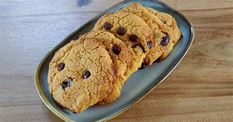 Galletas de garbanzo con chips de chocolate sin gluten sin azú Receta