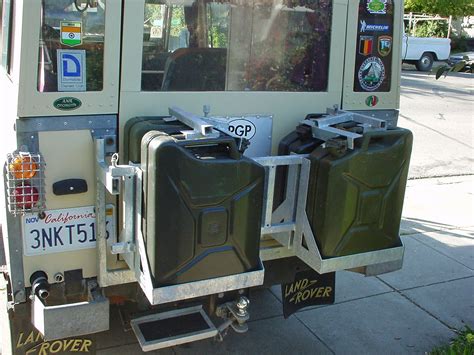 Very Nice Galvanized Swing Away Jerry Can Holder Also Like The Rear Bumperettes Landrover