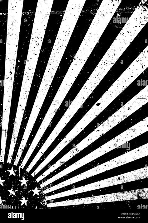 Black And White Grunge United States Of America Flag Abstract American