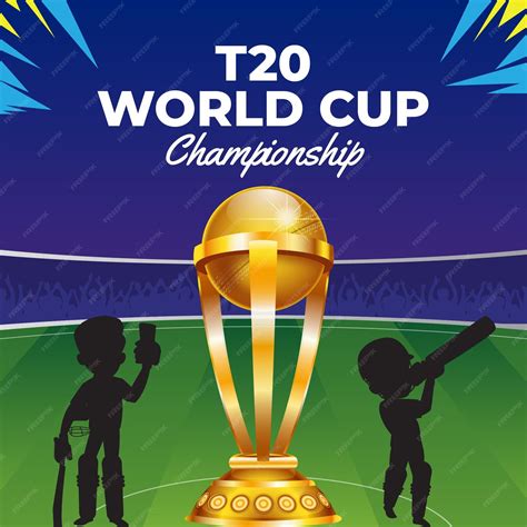 Premium Vector T20 World Cup Championship Banner Design Template