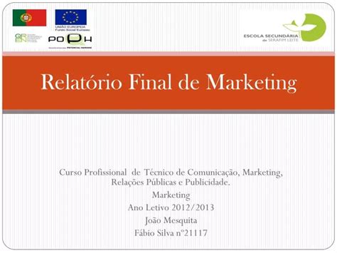 PPT Relatório Final de Marketing PowerPoint Presentation free