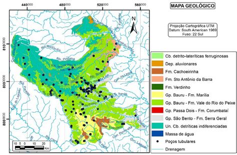 Mapa Geol Gico Da Rea Do Sabau No Munic Pio Rio Verde Indica O