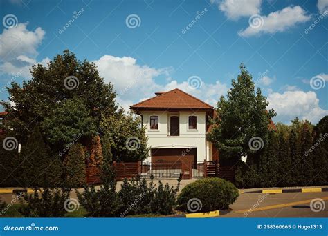 Cute Cottage Home. Cottage Style House Stock Image - Image of dusk ...