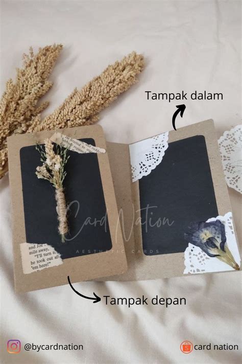 Aesthetic Rustic Greetings Card Kartu Ucapan Rustic Aesthetic