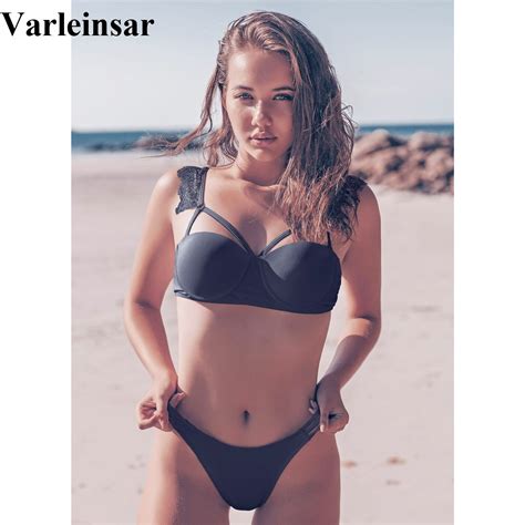 Sexy 2020 Bikini Push Up Swimsuit Female Swimwear Women Two Pieces Bikini Set With Bra Cup