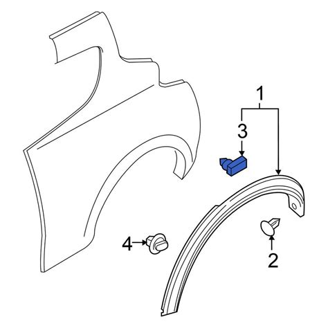 Nissan OE 76882JG10A - Fender Flare Clip