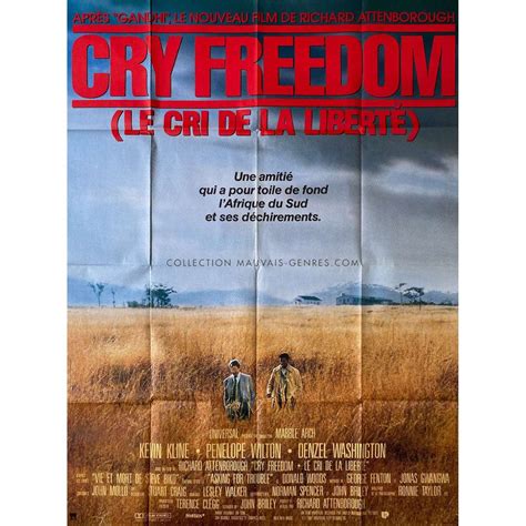 CRY FREEDOM French Movie Poster - 47x63 in. - 1987