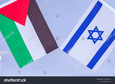 Peace Process Conceptthe Flags Israel Palestine Stock Photo 2376369121 ...