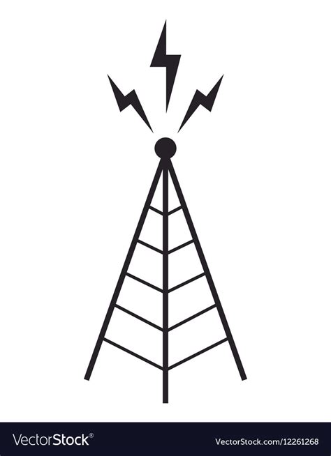 Radio Tower Antenna Communication Mast Royalty Free Vector