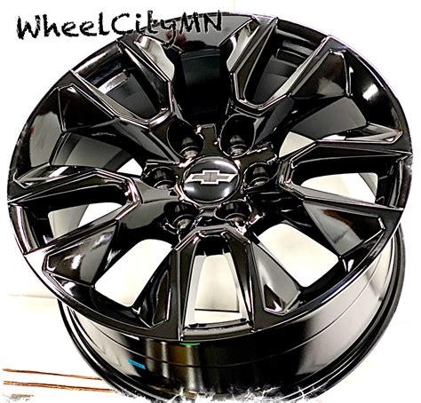 Gloss Black Oe Replica Rd Rst Rims Fits Chevy Tahoe