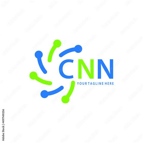 CNN logo design initial creative letter on white background. CNN vector ...