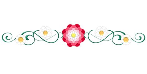 Flower Divider PNG Transparent Images