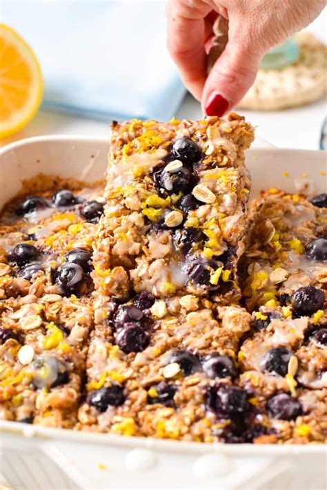 Lemon Blueberry Baked Oatmeal The Conscious Plant Kitchen