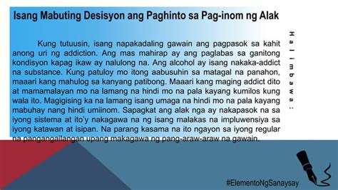 Elemento Ng Sanaysay PPT