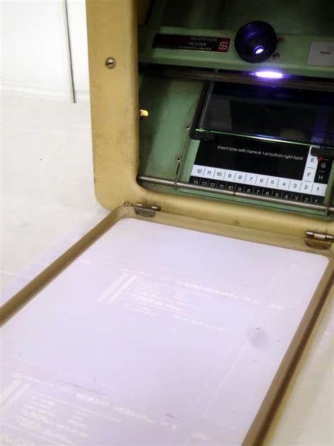 Practical 1950s 1960s Portable Microfiche Viewer Electro Props Hire