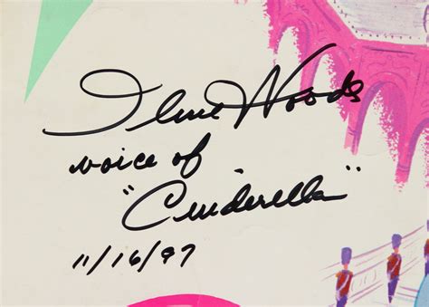 Lot Detail - 1965 Signed Ilene Woods Disney's Cinderella 14" x 36 ...