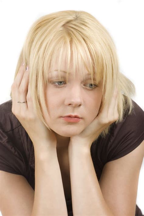 El Blonde Con Los Ojos Azules Foto De Archivo Imagen De Expresiones Belleza 9872776