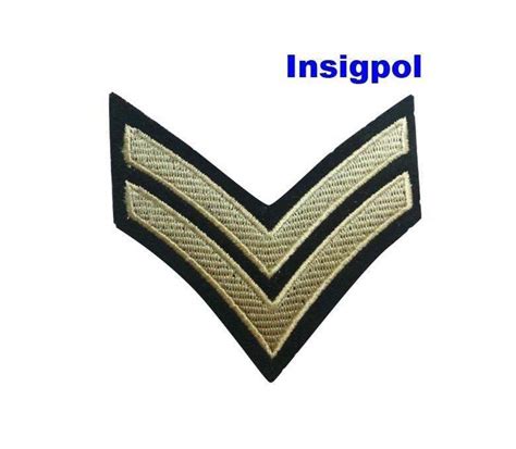 UK ARMY CORPORAL RANK INSIGNIA PATCH