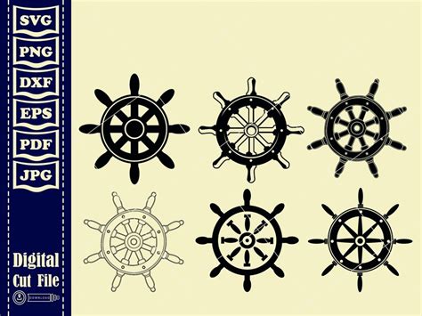 Ships Wheel Svg Bundle Captains Wheel Svg Captains Wheel Etsy