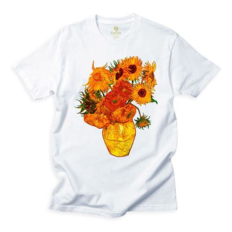 Camiseta Arte E Cultura Cool Tees Girassol Van Gogh Cool Tees Loja De