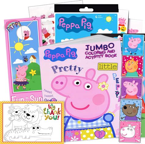 Coloring And Activity Set Bundle Includes Peppa Pig Coloring Book