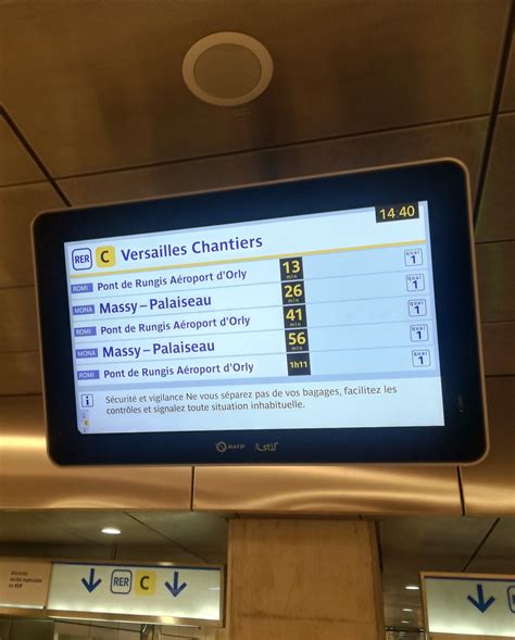 AUT FNAUT IdF on Twitter Écran RATP à la gare de Saint Ouen avec