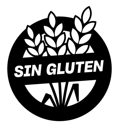 Logo Sin Gluten Blanco Y Negro Argentina Gob Ar