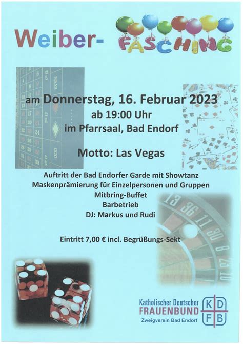 Weiberfasching Pfarrverband Bad Endorf