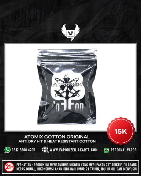 Jual Atomix Original Cotton Vape Harga Murah Jakarta