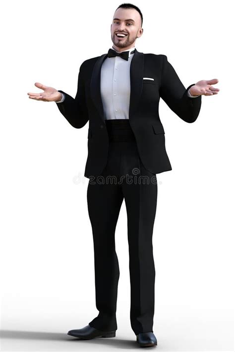 Dandy In Black Stock Illustration Illustration Of Person