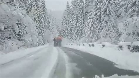 Ninge abundent în mai multe zone din ţară Imagini cu zăpada care se